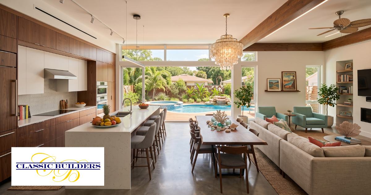A custom designed and built home for empty-nesters in Florida